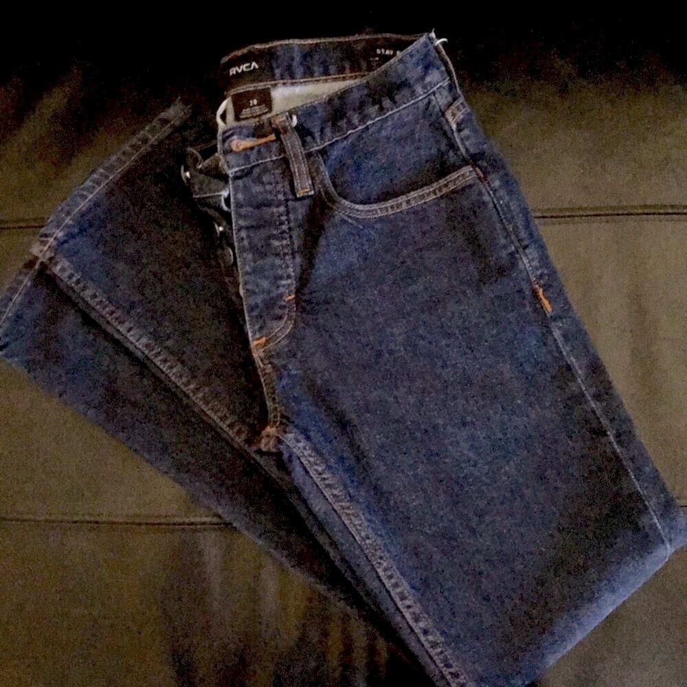 Denim pants, RVCA men